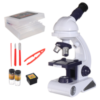 Kit microscope biologique enfants école jouets éducatifs enfants cadeau 80x - 450x