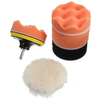 Kit pad 100mm polissage de polissage 9pcs 4 pouces pour polisseur de voiture