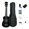Kit ukulélé 21 pouces Basswood Nylon 4 cordes Guitarra guitare basse acoustique Instrument à cordes musical pour débutan