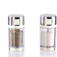 KITCHENDAO 2 pièces à ouverture automatique fermeture salière poivrière ensemble de bouteilles dassaisonnement