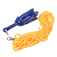 Kit dancrage de 1, 5 kg / 3, 3 lb 5 m avec système de sac à corde pour accessoires de canoë-kayak