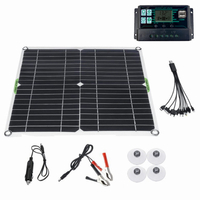 Kit de panneau solaire 100W 12V Batterie chargeur 10-100A contrôleur pour bateau motos bateau