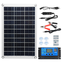 Kit de panneau solaire Protable Max 100W Kit de chargeur USB double DC Panneau dalimentation solaire semi-flexible