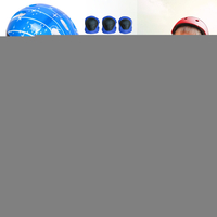 Kits de casque de vélo déquilibre pour enfants 7 en 1 avec protection du genou poignet coudières équipement de prot