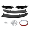 Kits de corps de lèvre de séparateur de pare-chocs avant noir brillant de look en Fiber de carbone pour BMW série 4
