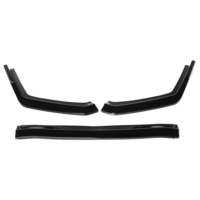 Kits de corps de pare-chocs de lèvre avant noir brillant 3pcs pour Subaru WRX STI 2015-2019