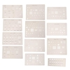 Kits de pochoir reballing de bga de puce de 12pcs ic pour iphone4 / 4s / 5 / 5s / 6/6 plus / 6s / 6s plus / 7/7 plus / s