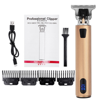 Kits de toilettage rechargeables de tondeuse à cheveux électrique daffichage numérique avec 4 peignes de guidage