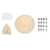 Kits doutils de cuisson du pain 9 pouces Banneton Proofing Basket Stencil Bag DIY Set