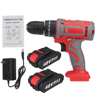 Kits doutils de perceuse électrique sans fil 48 V perceuse électrique rechargeable à 3 étapes à double vitesse avec