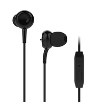 KIVEE MT02 3, 5 mm filaire contrôle écouteurs intra-auriculaires HiFi HD écouteurs vocaux avec micro pour PC ordinateur p