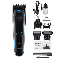 KM-690 5 en 1 ensemble complet professionnel multi-fonction rasoir tondeuse rasoir nez nez cheveux lettrage rasoir