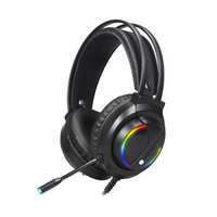 KO-STAR K2 Casque de jeu Haut-parleur 50mm Colorful Lumière respiratoire Microphone sensible à 360 ° pour PC