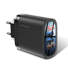 KUULAA 18W 3 USB QC3.0 Adaptateur de chargeur USB à chargement rapide pour iPhone XS XR 11 Pro Oneplus 7T Pro Huawei P30