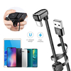 KUULAA Câble de données de charge rapide Micro USB à 180 degrés 2.4A pour ASUS ZenFone Max Pro (M1) ZB602KL