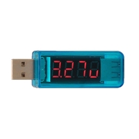 KW-202 Testeur de Tension Portable USB Testeur de Tension Portable Volt Meterr Batterie Testeur - Bleu