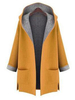 L-5XL femmes couleur unie automne hiver manteaux à capuche avec poches