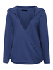 L-5XL Sexy Femmes À Manches Longues Col En V Pull À Capuche Sweats