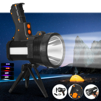 L2 Strong LED Projecteur avec Trépied USB Rechargeable Puissant Projecteur Portable Poignée Lampe de Poche Pour Camping