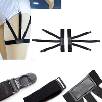 La chemise des hommes reste porte-jarretelles de jambe bonne jarretière uniforme élastique