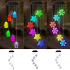 La couleur de LED changeant de carillons de vent accrochants la boule actionnée solaire allume le jardin extérieur