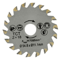 La coupe du bois de béton de ciment 18 dents diamètre 54.8mm TCT lame de scie circulaire lame de scie