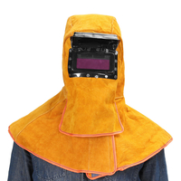 La lentille de filtre dassombrissement automatique solaire en cuir protège le casque de masque de cou de soudure