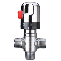La manière 3 de valve de mélange thermostatique deau froide chaude de 22mm ajustent la valve de contrôle de tempéra