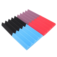La mousse acoustique de studio de coin 24pcs dalle acoustique de panneau acoustique dabsorption de bruit 9.8x9.8x1.