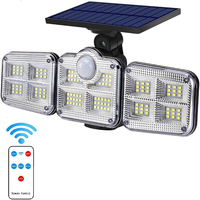 La passerelle solaire 122LED allume le lampadaire extérieur de jardin de capteur de mouvement de 3 modes réglable