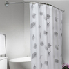 La tringle de rideau de douche réglable dacier inoxydable a courbé des crochets de baignoire de Polonais