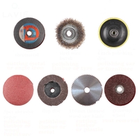 LA VIE 6 / 10mm tige ronde / triangulaire bielle disque de coupe accessoires de roue de polissage pour meuleuse dan