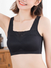 Lace Patchwork Two-Ways Soft Gather Push Up Seamless Yoga Soutien-gorge de sommeil