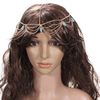 Lady Coiffe Turquoise Stone Gold Headbrand cheveux manchette chaîne