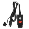 Laffichage numérique SAE de double du chargeur LED dUSB de moto à lUSB 2.1A 5V imperméabilisent le câble