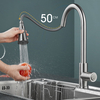 LA FLÈCHE robinet de cuisine coulissant robinet mélangeur chaud et froid poignée unique poignée unique trou pivotant 360
