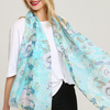 Laides Vogue été coton Graffiti impression foulard extérieur Plus taille châle pour les femmes