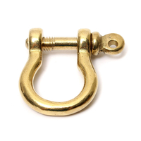 Laiton Anneau Bow Shackle Joint Connect Porte-clés Crochet Boucle DIY Cuir Artisanat Hardware