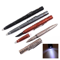 Laix protection légitime défense multi-fonction b007-2 Tactical stylo avec une luminosité élevée LED