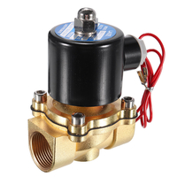 LAIZE DN20 NPT 3/4 Électrovanne Électrique En Laiton AC 220V / DC 12V / DC 24V Normalement Fermé Vanne de Carburant Air