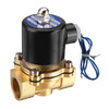 LAIZE DN25 NPT 1 Pouce Électrovanne Électrique En Laiton AC 220V / DC 12V / DC 24V Normalement Fermé Vanne de Carburants