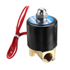 LAIZE DN8 NPT 1/4 Électrovanne Électrique En Laiton AC 220V / DC 12V / DC 24V Normalement Fermé Vanne de Carburants Air