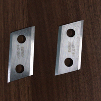 Lame de déchiqueteuse de déchiqueteuse 2 pièces pour déchiqueteuse électrique 1664283 double couteau en acier au manganè