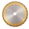 Lame de scie circulaire Drillpro 24T 210mm TCT Nano Revêtement de coupe bleu,  titane ou bronze pour le travail du bois