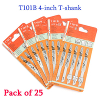 Lames de scie sauteuse 25pcs TPI 10 HCS Lames de scie sauteuse pour bois