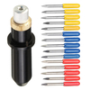 Lames de traceur de coupeur de vinyle de 15pcs 30/45/60 degrés avec un support de lame