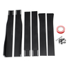 Lames dextension de jupe latérale de voiture noir mat universel pour BMW AUDI VW FORD 2.2M