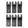 Lames de scie en acier à haute teneur en carbone de 6pcs 34mm Oscillating Multitool pour des outils oscillants de câble