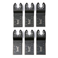 Lames de scie en acier à haute teneur en carbone de 6pcs 34mm Oscillating Multitool pour des outils oscillants de câble