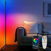 Lampadaire dangle RVB Lampe dangle à changement de couleur Dimmable LED Lumière ambiante bluetooth